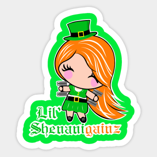 St.Patrick's girl, fitness girl, girls who lift Sticker